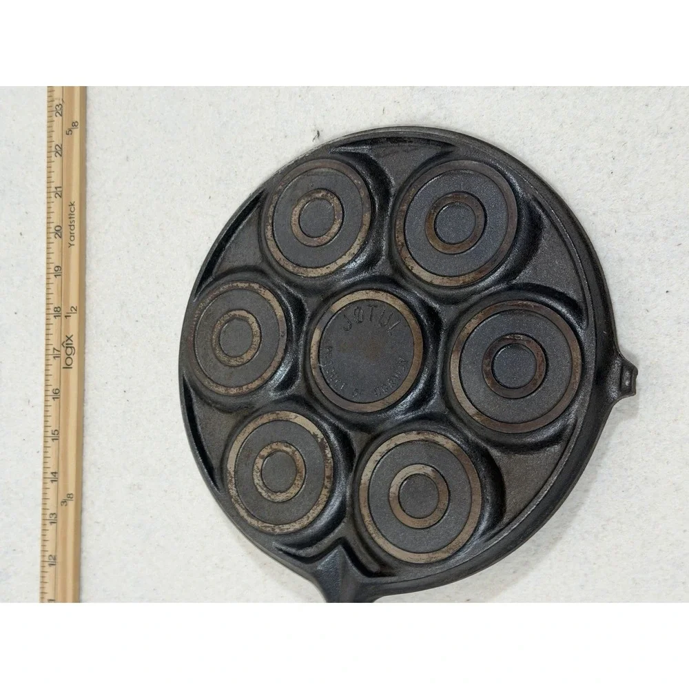 Jotul Cast Iron Aebleskiver Pan 7 Cup Danish Cottagecore Hygge Kitchen